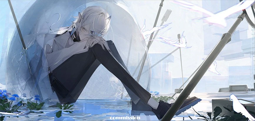 水域休憩 · Illustration